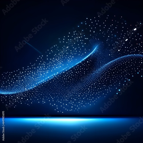 Abstract polygonal space low poly dark background with connecting dots and lines. Connection structure. 3d rendering
