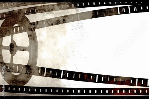 hollywood empty motion projection photograph industry photograph equipment film picture cinematography photo art Blank blank frame film cinema retro re three-dimensional filmstrip strip camera reel