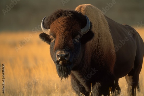 American bison. Generate Ai