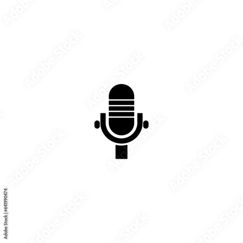 Microphone icon isolated on white background.