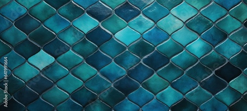 Abstract blue turquoise geometric moroccan marrakech tiles wallpaper texture ...
