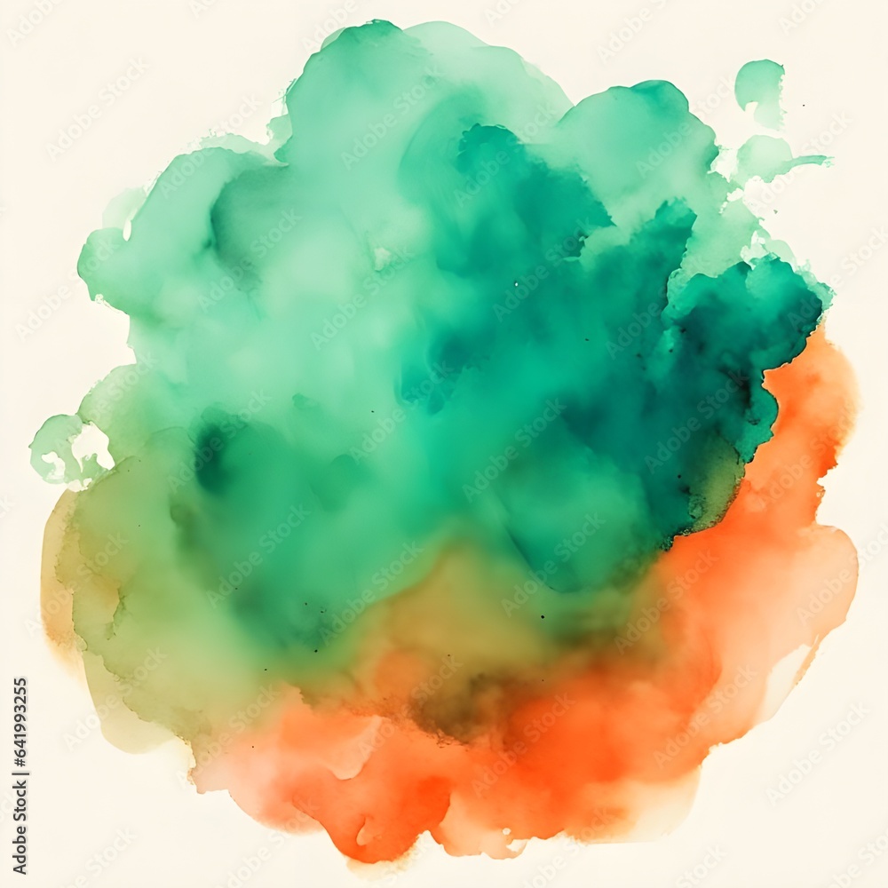 Abstract watercolor background. Colorful paint splash. Vector illustration.
