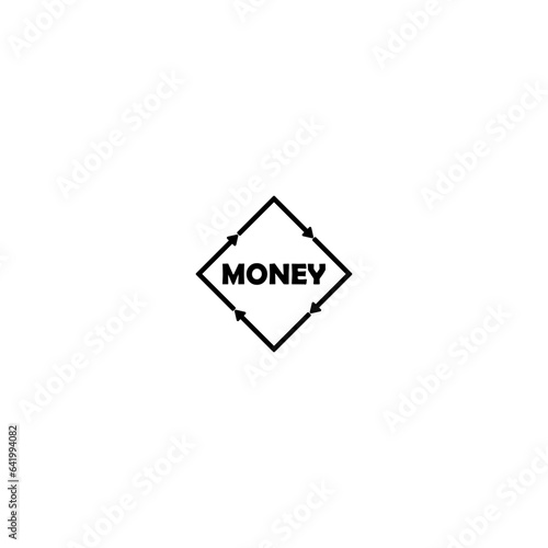 Money convert icon isolated on white background