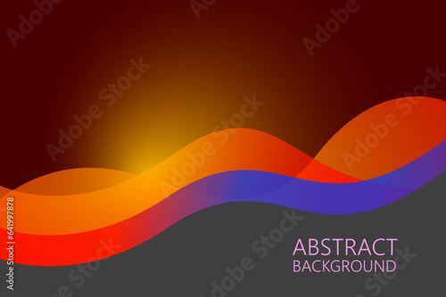 Colorful modern background with sparkling light wave. digital technology concept. vector art