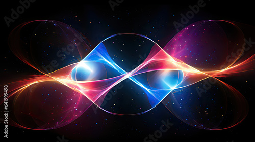 Wallpaper Mural Quantum entanglement's role in quantum communication depicted emphasizing instantaneous state transfer. Torontodigital.ca