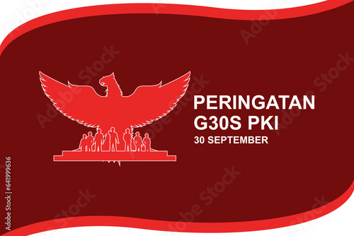 Vector illustration of the G30S PKI which is commemorated every September 30 in Indonesia photo