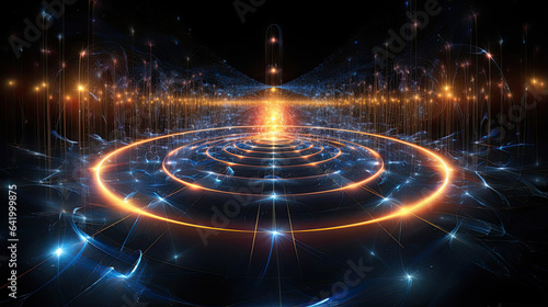 Quantum entanglement's role in teleportation enabling instant quantum information transfer. © javier