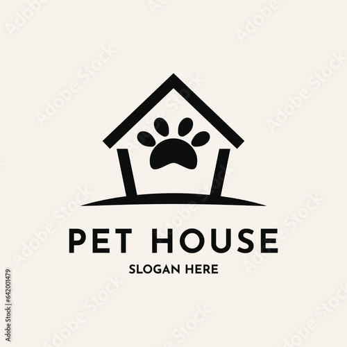 Pet house logo design creative idea