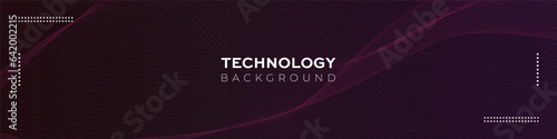 linkedin banner futuristic technology background