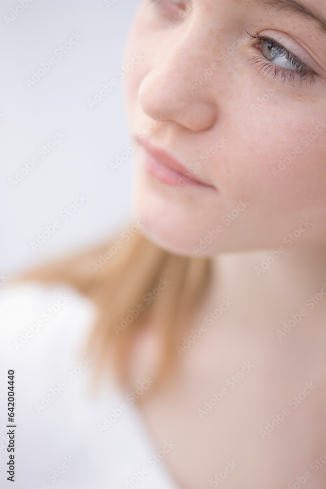 Portrait of blonde young woman
