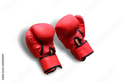 boxing gloves  isolated on white background. This has clipping path. © Sanit