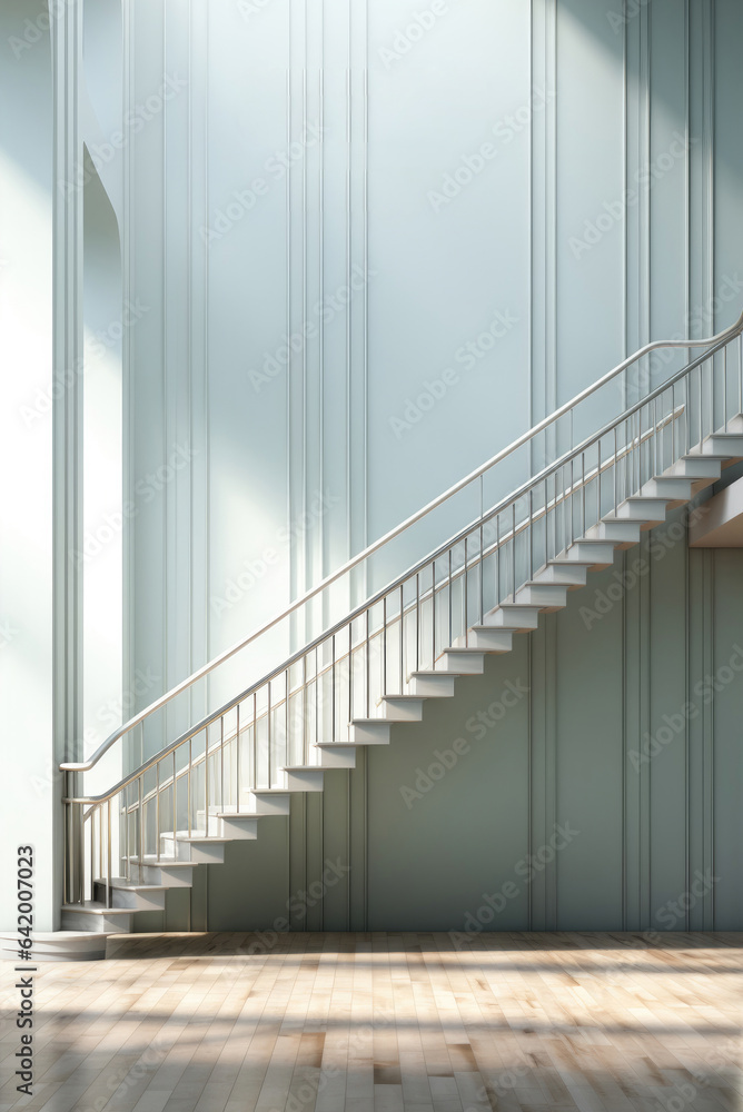 Stairs or steps in the house. The concept of success or spiritual growth Stairs or steps in the house. The concept of success or spiritual growth