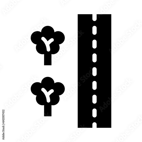 Roadside Glyph Icon Design