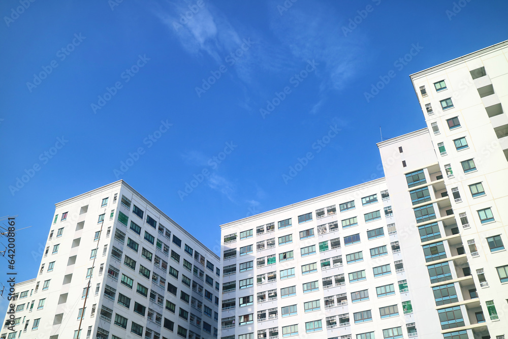 Modern residential buildings in the city Modern residential buildings in the city