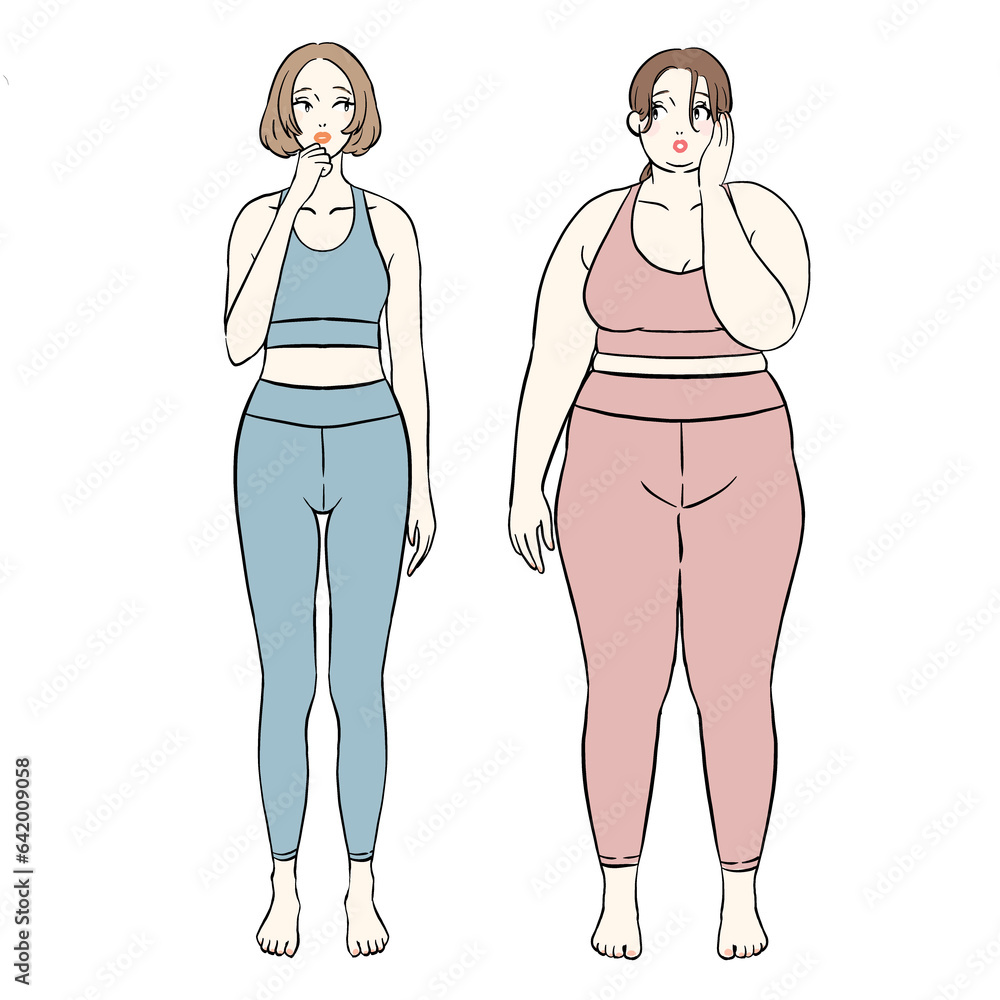 体型の違う女性たち