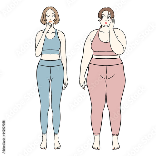 体型の違う女性たち