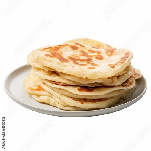 Roti canai in white background