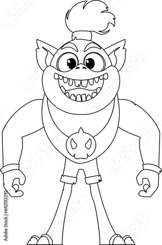 This cartoon character is special compared to others and has some abilities that are one-of-a-kind. Childrens coloring page.