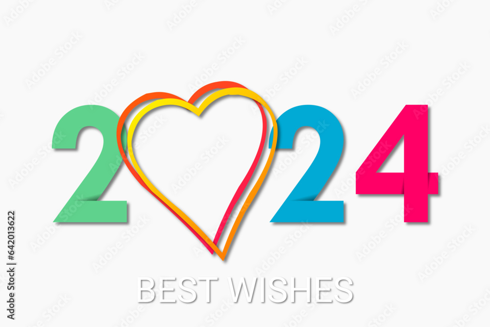 2024 - happy new year - best wishes 2024 background 2024 - happy new year - best wishes 2024 background
