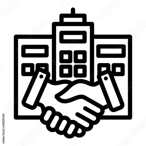 Joint Venture Outline Icon