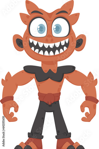 This animal is funny and does unexpected things. Cartoon style.