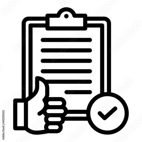 Acceptance Outline Icon