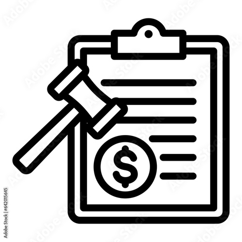 Penalty Provisions Outline Icon