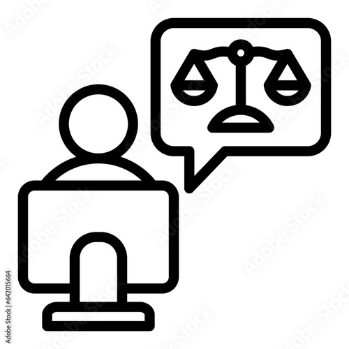 Legal Advice Outline Icon