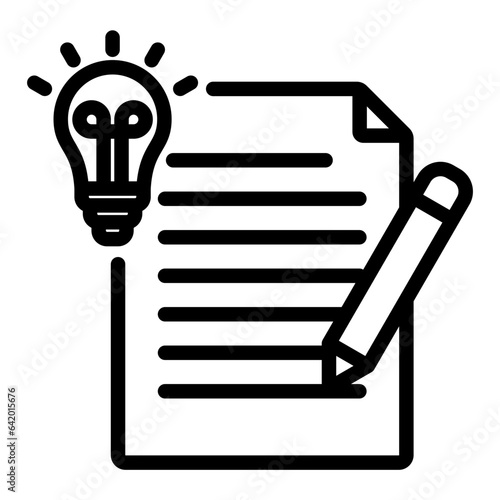 Understand Contract Outline Icon