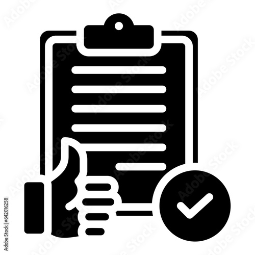 Acceptance Glyph Icon