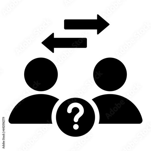 Dispute Resolution Glyph Icon