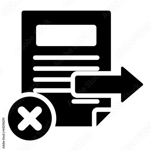 Leave It Glyph Icon
