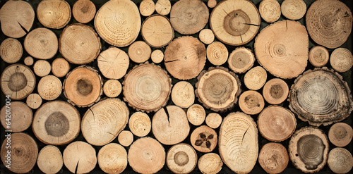 Nature's Geometry: Cross-Section Views of Decorative Wood Textures