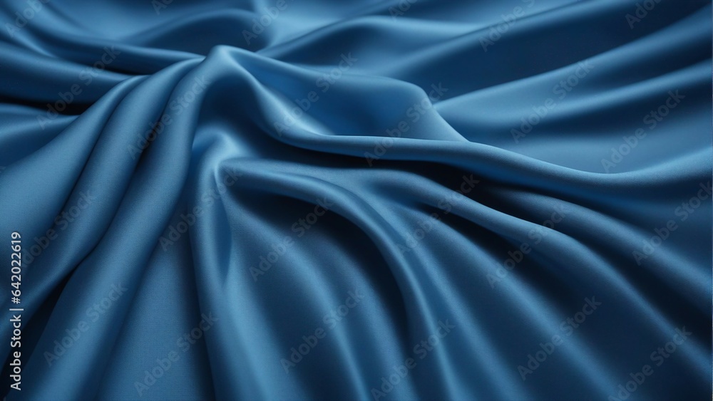 Blue silk fabric textured background Blue silk fabric textured background