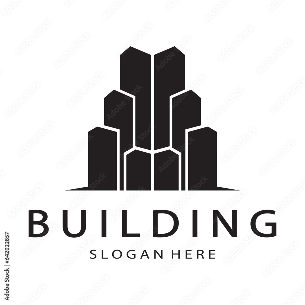 Building logo  architecture vector illustration design,Real Estate logo template, Logo symbol icon