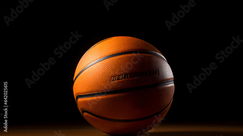 Basketball in black background © Trendy Graphics