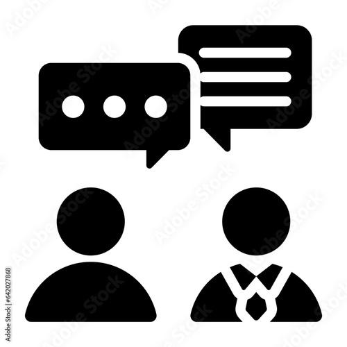 Communication Glyph Icon