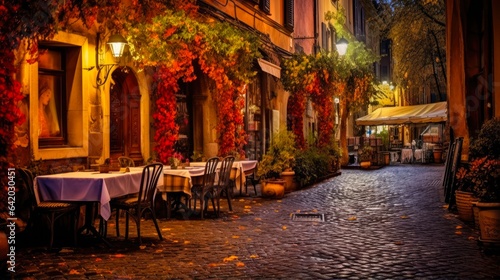 Trastevere Ambience: Discover the Charming Streets of Rome's Romantic District - City Landscape with Buildings, Cafes, and Cars in Europe's Beautiful Italy