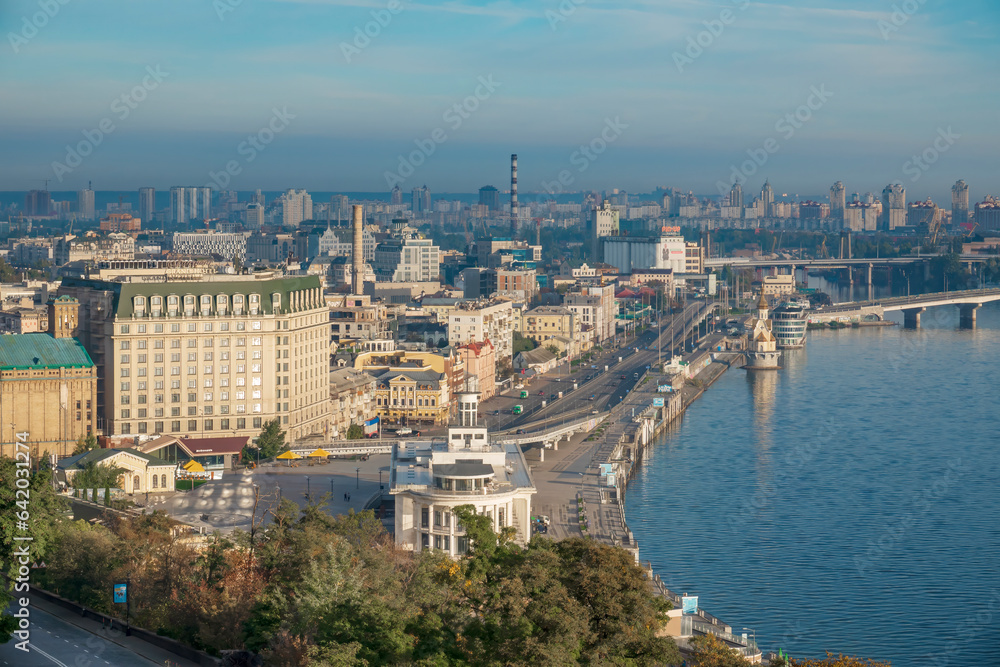 View on Podil, Kyiv old city.