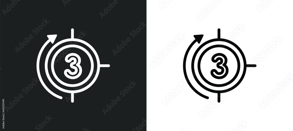movie countdown icon isolated in white and black colors. movie countdown outline vector icon from cinema collection for web, mobile apps and ui. movie countdown icon isolated in white and black colors. movie countdown outline vector icon from cinema collection for web, mobile apps and ui.