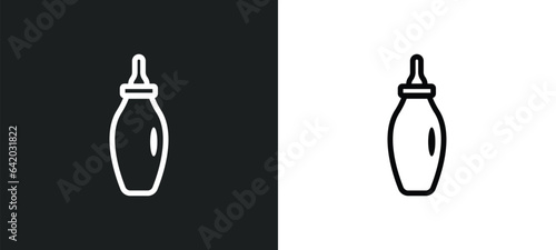 mayonnaise icon isolated in white and black colors. mayonnaise outline vector icon from food collection for web, mobile apps and ui.