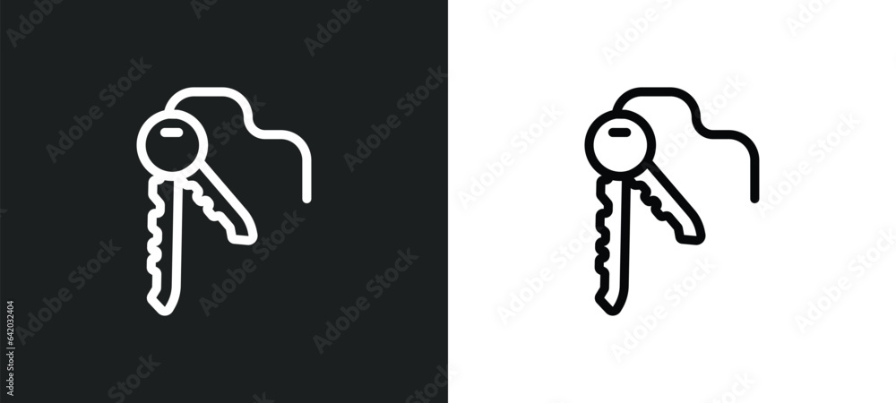 key icon isolated in white and black colors. key outline vector icon from gdpr collection for web, mobile apps and ui. key icon isolated in white and black colors. key outline vector icon from gdpr collection for web, mobile apps and ui.