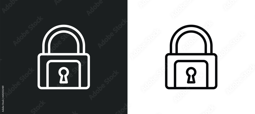 keylock icon isolated in white and black colors. keylock outline vector icon from gdpr collection for web, mobile apps and ui. keylock icon isolated in white and black colors. keylock outline vector icon from gdpr collection for web, mobile apps and ui.