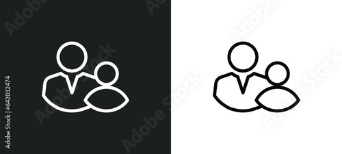 child consent icon isolated in white and black colors. child consent outline vector icon from gdpr collection for web, mobile apps and ui.