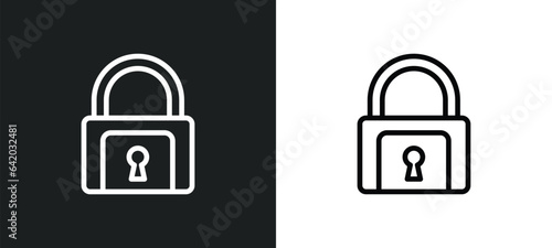 keylock icon isolated in white and black colors. keylock outline vector icon from gdpr collection for web, mobile apps and ui.