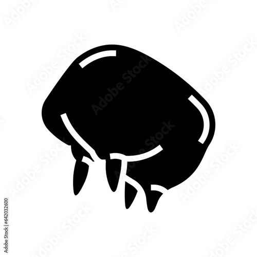 cow udder glyph icon vector. cow udder sign. isolated symbol illustration