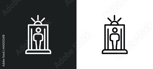 solarium icon isolated in white and black colors. solarium outline vector icon from general collection for web, mobile apps and ui.