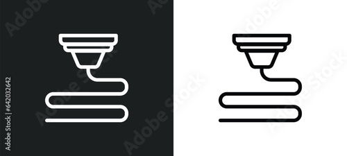 3d printing icon isolated in white and black colors. 3d printing outline vector icon from general collection for web, mobile apps and ui.
