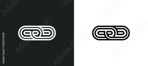 affiliate link icon isolated in white and black colors. affiliate link outline vector icon from general collection for web, mobile apps and ui.