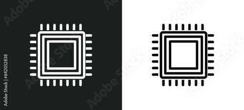 patch crop icon isolated in white and black colors. patch crop outline vector icon from general collection for web, mobile apps and ui.